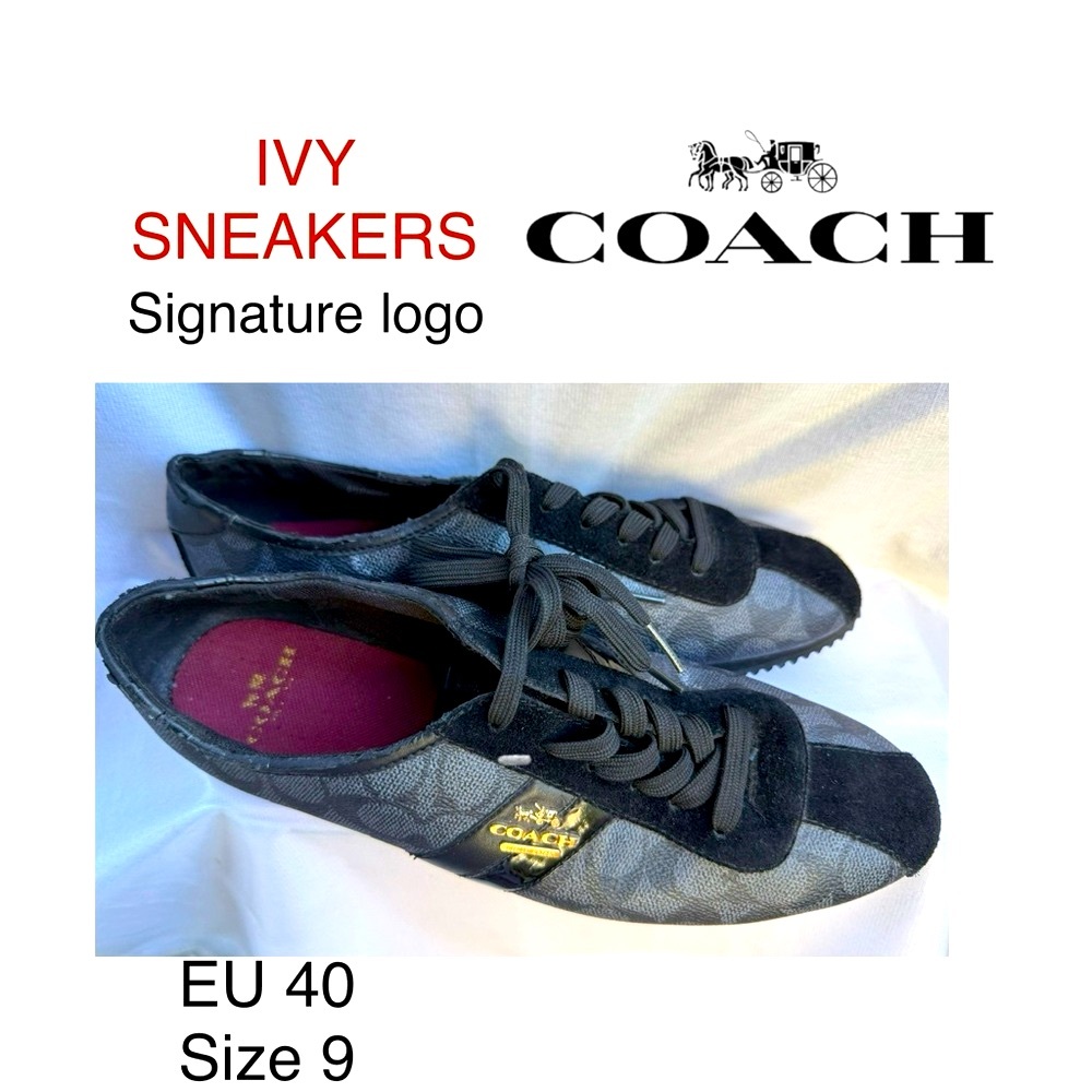 Coach ⭐️ IVY ⭐️ LOGO Sneakers, size 40/9 VINTAGE style